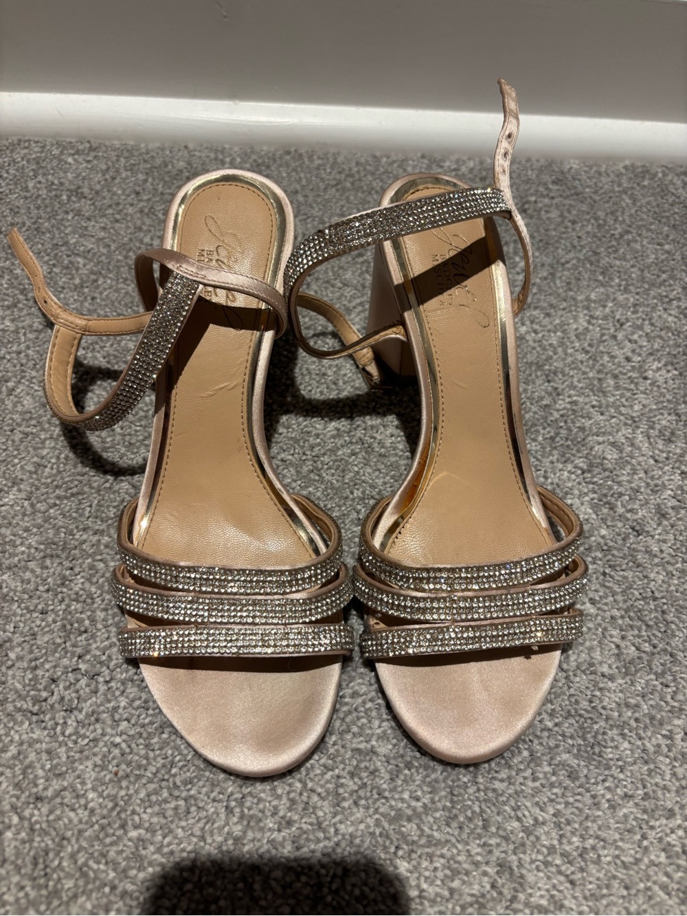 Embellished Badgley Mischa Strappy Heels - Women